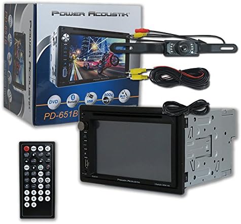 Power Acoustik PD-651B Double Din 2din 6.5 zaslon osjetljivog na dodir DVD MP3 CD Stereo s Bluetooth & Remote + DCO vodootporna