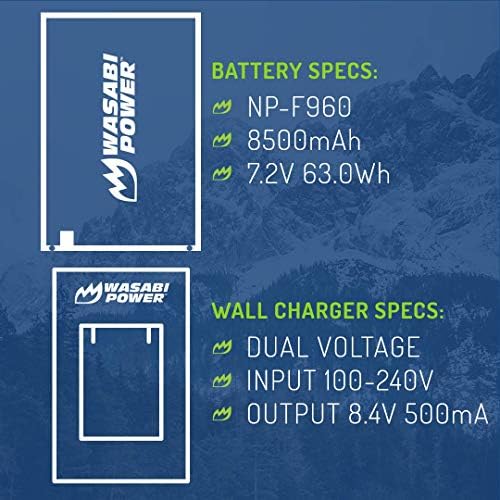 Baterija i punjač Wasabi Power za Sony NP-F950, NP-F960, NP-F970, NP-F975