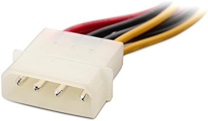 Kabel je važan 3-pack 4-pin molex do dvostruke SATA napajanja Y-CABLE ADAPTER-6 inča