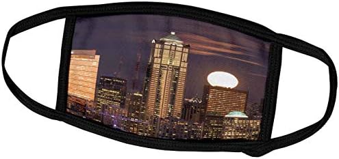 3. Danita delimont-gradovi-Izlazak Mjeseca izvan horizonta centra Seattla, Seattle, DC-maske za lice