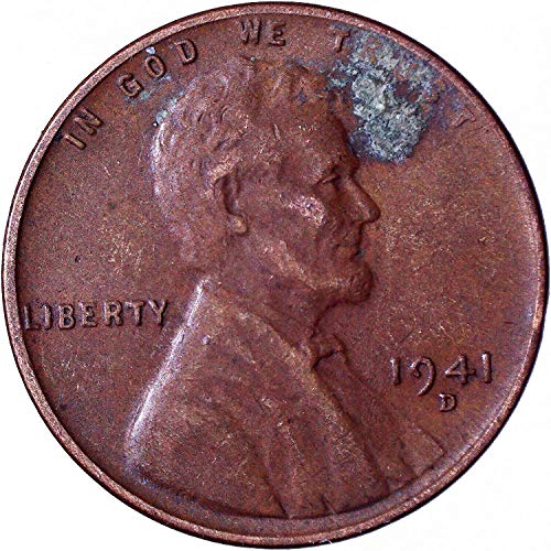 1941. D Lincoln Wheat Cent 1c Sajam