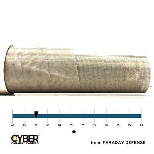 Cyber ​​Faraday tkanina RF RFID EMF Light Filtring Mesh 50 x 1 materijal za blokiranje signala