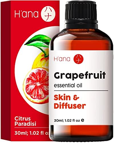 H'ana grejpfrut Esencijalno ulje - čisto i prirodno terapijsko ulje ulje grejpfrut za kožu, rast kose, difuzor i aromaterapija
