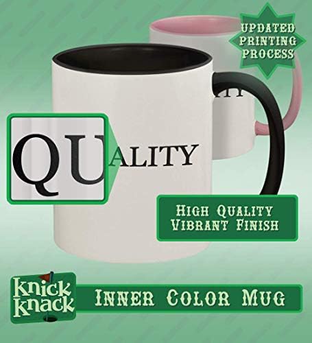 Knick Knack pokloni pseudograph - 11oz hashtag keramička ručka u boji i šalica krigle kave, crna