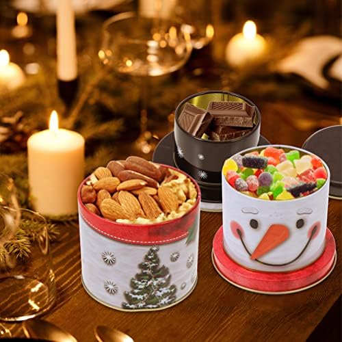 Božićni kalupi za kućice za ptice od 6 komada, posude za kolačiće snjegović i Orašar s poklopcima, svečane ukrasne staklenke