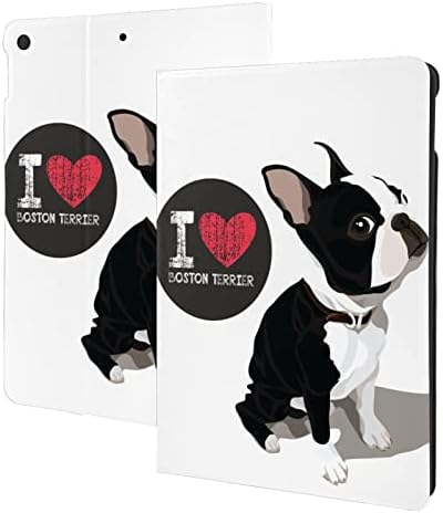 Obožavam futrolu za pse Boston Terrier za iPad 10,2 inčni, iPad 7./8./9. generacija futrola Premium PU kožna kože kože, s