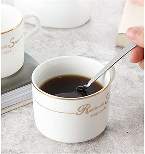 ZLXDP europska keramička šalica šalice kave Set šalica kave za kavu 6 komada set domaćinstva Mala šalica za kavu tanjura