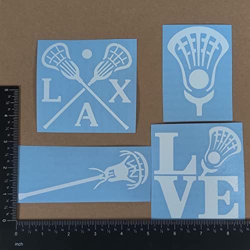 Sportska naljepnica 4 pakiranja: Lacrosse - razne naljepnice za lacrosse