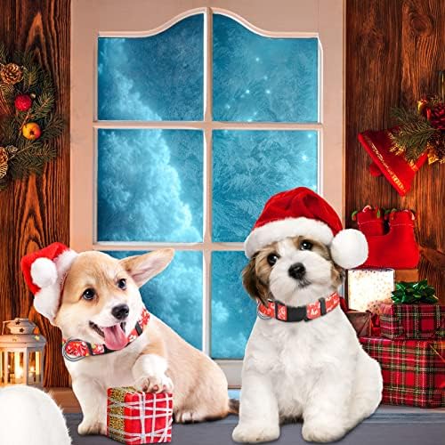 6 PCS božićni pseći ovratnici odmor za kućne ogrlice Smiješne ovratnike Podesivi pseći ogrlice udobne osnovne ogrlice za