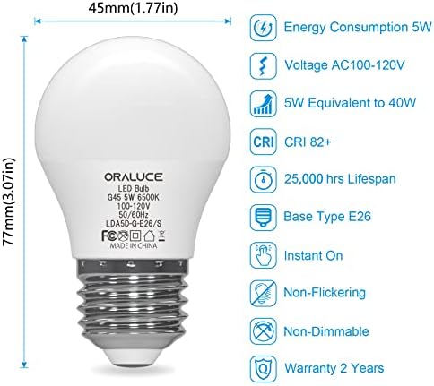 LED svjetiljka od 915 vata hladno bijela 6500M$, ekvivalent stolne svjetiljke od 40 vata, standardna vijčana baza od 926,