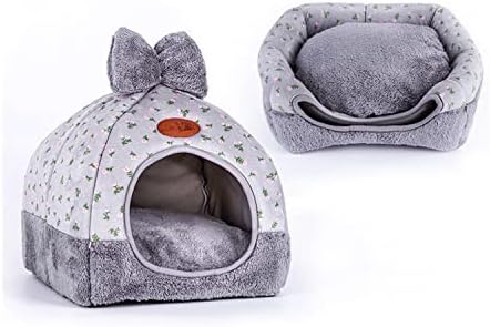 Samozagrijavajući mačji krevet-dizajn zečja kućica za mačke prijenosno uklonjivo perivo mačje gnijezdo 5 za male srednje