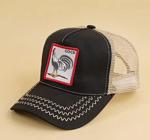 Unisex Rooster Podesivi Snapback mrežica kamiona šešir Square Patch bejzbol kapa za žene muške