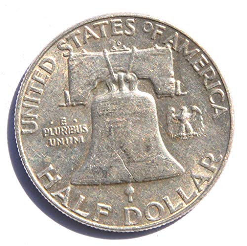 1963. D Sjedinjene Države Benjamin Franklin 1 kovanica pola dolara vrlo u redu
