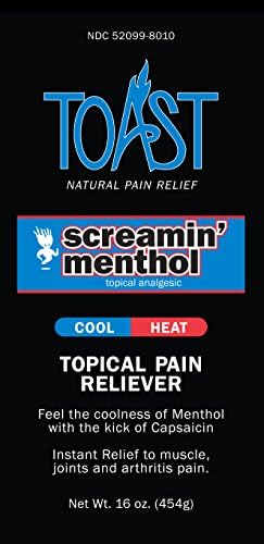 Tost Screamin 'mentol hladna toplina Topikalno ublažavanje bolova za mišiće, zglobove i artritis - 16 unci