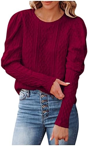 Ženski džemper labavi pulover casual pleteva s dugim rukavima Posada pulover Tops Crew vrat 2022