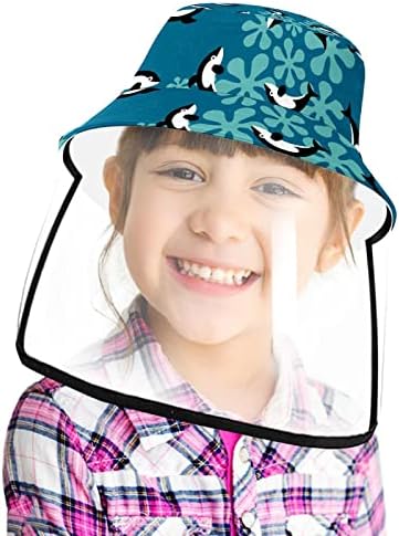 Zaštitni šešir za odrasle sa štitom za lice, ribarska šešir protiv sunca, kapica dupina morskih životinja crtić