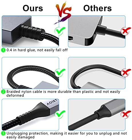 USB C na USB koncentrator s 4 luka 5 Gbit / s, aluminijske USB adapter C s 4 USB 3.0 za Mac Mini, MacBook Pro / Air, Samsung