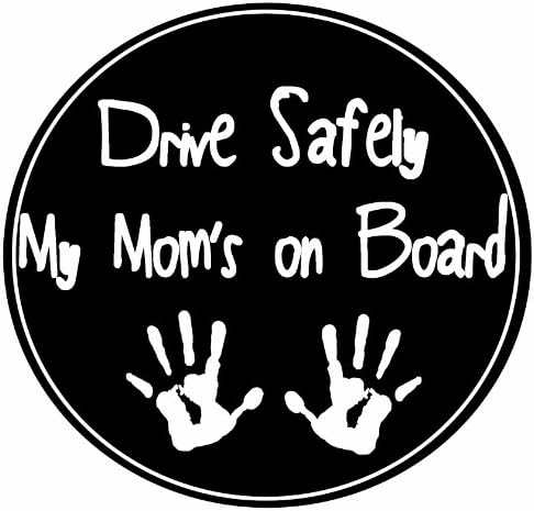 E&S kućni ljubimci Sigurno voze moje magnet za magnet za automobile s dječjim otiscima ruku u sredini prekrivenim UV sjajem
