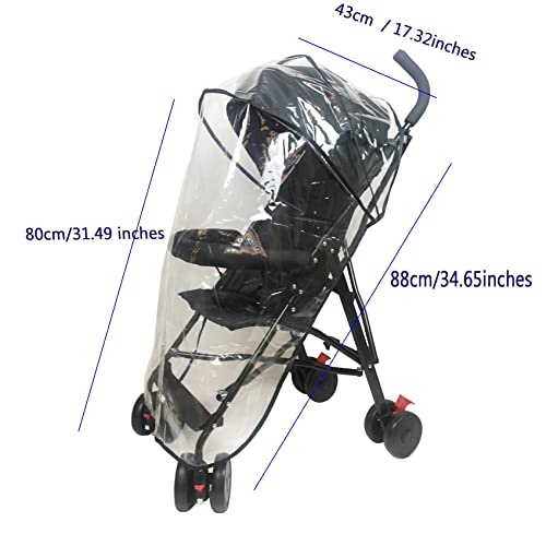 Kolica kiša pokrivač Univerzalni poklopac kolica za kišobrane kolica za malu djecu, lagane pribor za putnike za bebe, otporni