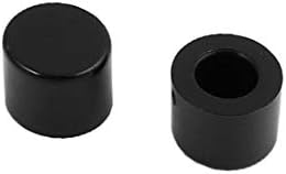 Novi LON0167 10pcs okrugli oblik taktilnih kapica pokriva zaštitnik crni za 6x6 mm takt prekidač (10pcs runde gecryte taktile