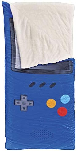 ISCREAM 73 X 25 Faux Sherpa obložen plišanom patentnom vrećom za spavanje s patentnim zatvaračem - kolekcija zabave i igara