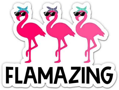 Flamazing Slatka flamingo nevjerojatna naljepnica - naljepnica za prijenosno računalo - vodootporni vinil za automobil, telefon,