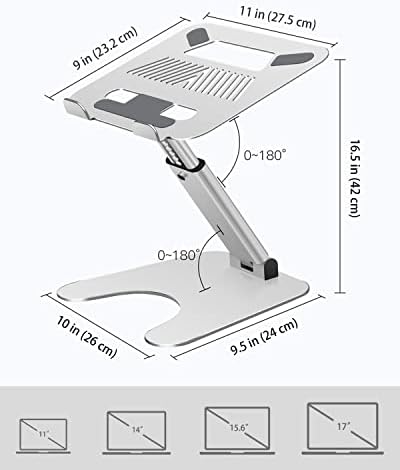 Rottay Wired mehanički broj jastučića i podesivi stalak za prijenosno računalo MacBook Stand Silver
