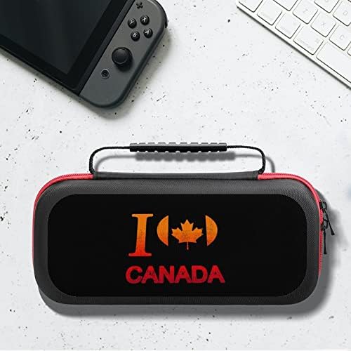 Obožavam Kanada Switch za nošenje kućišta Zaštitni Tvrdi Shell prijenosni putnička vrećica s 20 igrača