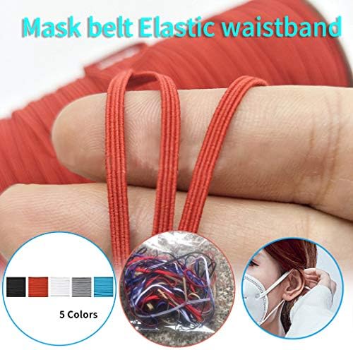 Zanatska elastika višebojna širina 1/4 domaća maska elastična traka za uže za šivanje Uradi Sam, maska, prekrivač, manžeta