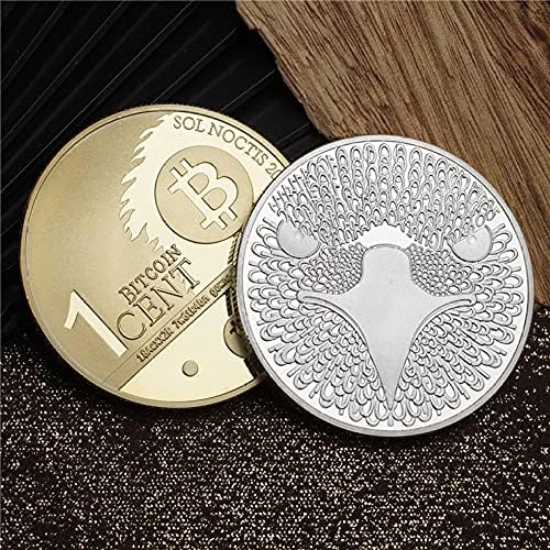 AdaCryptocoincryptocurrency Omiljeni novčić Sjedinjene Države Bitcoin Eagle Eye Silver Plated Lucky Coin Collectible Coin