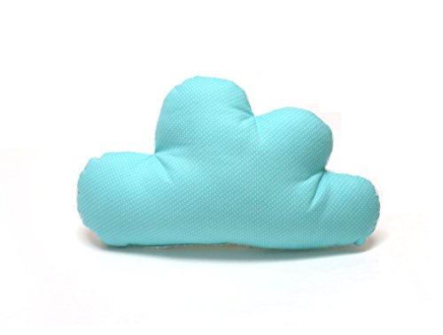 Blausberg Baby - Cuddle Cloud Pillow u obliku oblaka jedna bočna bijela Terry - tirkizna mala točkica - svi materijali Oeko