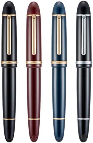Set akrilnih nalivpera u različitim bojama, Veličina 8, tanka olovka klasičnog dizajna, glatka olovka za pisanje s pretvaračem