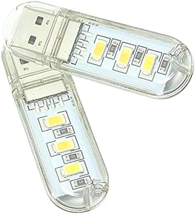 AJDPOI USB lampica za čitanje mini prijenosna LED lampica USB Svjetla za privjesak za privjesak za laptop za čitanje vanjske