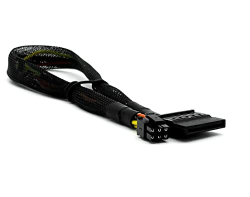 Roipetk 15-pin do mini 6-pin ATX adapter HDD SATA kabel za napajanje za seriju matične ploče 3653 3650