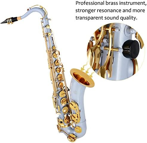 Eastrock tenor saksofon B ravni sax studenti Početnika saksofona s ažuriranim kućištem, trska, komplet za čišćenje, rukavice,