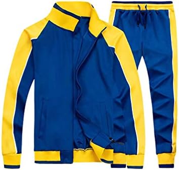 Uzaludni muški treningsluits znoj odijelo casual dugi rukav 2 komad odjeće Sportski jogging odijela set