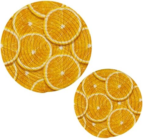 Držači lonaca limuna naranče za kuhinjske sitnice za vruća posuda 2 komm toplinski otporni na tkane podmornice pamučne sitnice