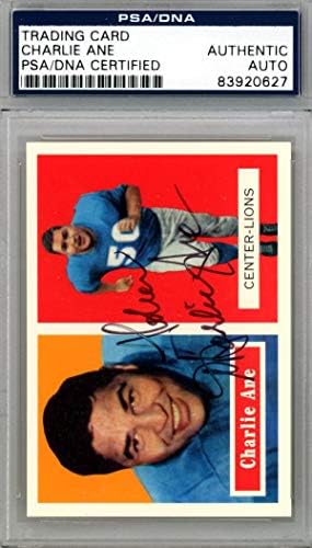 Charlie Ane Autografirani 1994 Topps Archives Card 56 Detroit Lions PSA/DNA 83920627 - NFL Autographd nogometne kartice