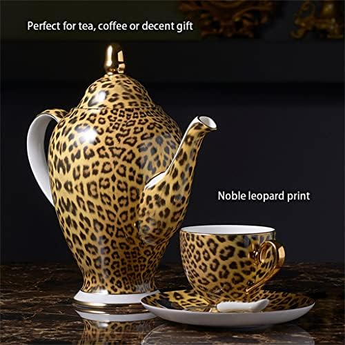 Xwozydr leopard tiskana kost Kina set za kavu porculan čaj lonac čaša keramička šalica zdjela šećera