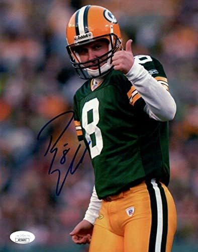 Ryan Longwell potpisao je autogramirani 8x10 Photo Packers palac gore JSA AB54692 - Autografirane NFL fotografije