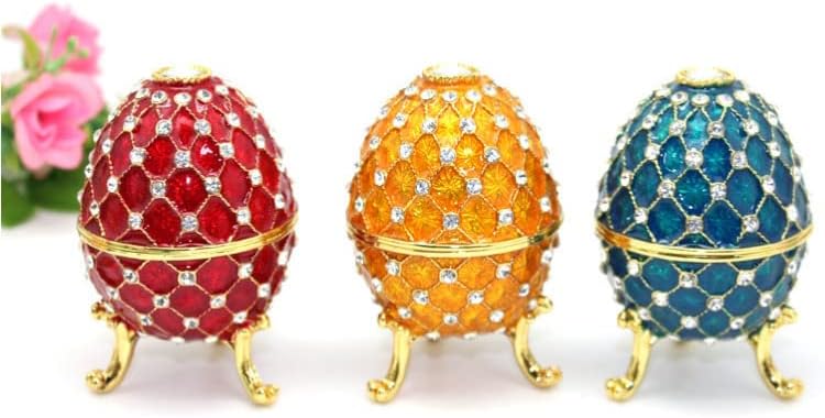 Yiylunneo jajaša kutija za nakit caklina boja jaja kutija nakita kreativna ukras za dom