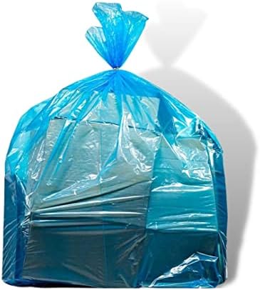 Plastične vrećice za recikliranje smeća od 64-65 galona za otpad od 1,5 mil. mil. plave obloge za kante za smeće za teške