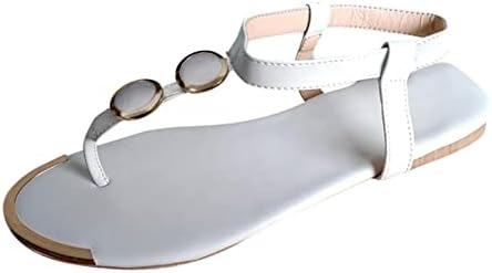 Huihaixiangbao sandale za žene Drvano ljeto, ženske udobne otvorenih nožnih nožnih prstiju sandale udubljene izmučene sandale