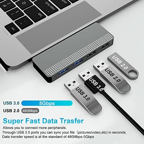 USB-ac adapter za MacBook Pro, многопортовый adapter USB hub Mac-ključ za MacBook Pro/Air s 2 USB 3.0, 2 USB 2.0