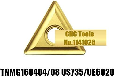 FINCOS 10ШТ TNMG160404 MS US735 UE6020 /TNMG160408-MS US735 UE6020, originalna твердосплавная ploča za nosač токарного alat