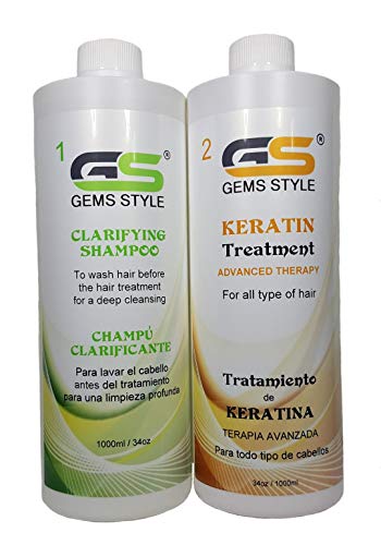 GS brazilski keratinski tretman za glačanje kose - jaka, čokolada - 1000ml / 34oz Profesionalni puhanje kose ravnanje dugotrajnom