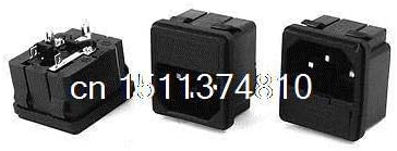 3 PCS držač za nosač osigurača IEC320 Utikač za napajanje mužjaka 10A AC 250V