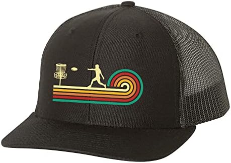 Trenz košulja Tvrtka Disk Golf Retro Swirl Golfer Muški izvezeni mrežični kamion šešir šešir