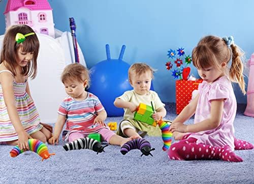 3PCS Slug Fidget igračke, 3D artikulirane podražaje senzornih igračaka za igračke za djecu, odličan dar za djecu i odrasle