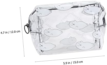 Zerodeko 1PC Prozirna torba za odlaganje Žene topove za toaletna topovska toaletna torba za skladištenje prijenosna torba